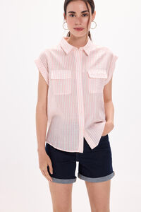 Fifty Outlet Camisa fluida con bolsillos natural
