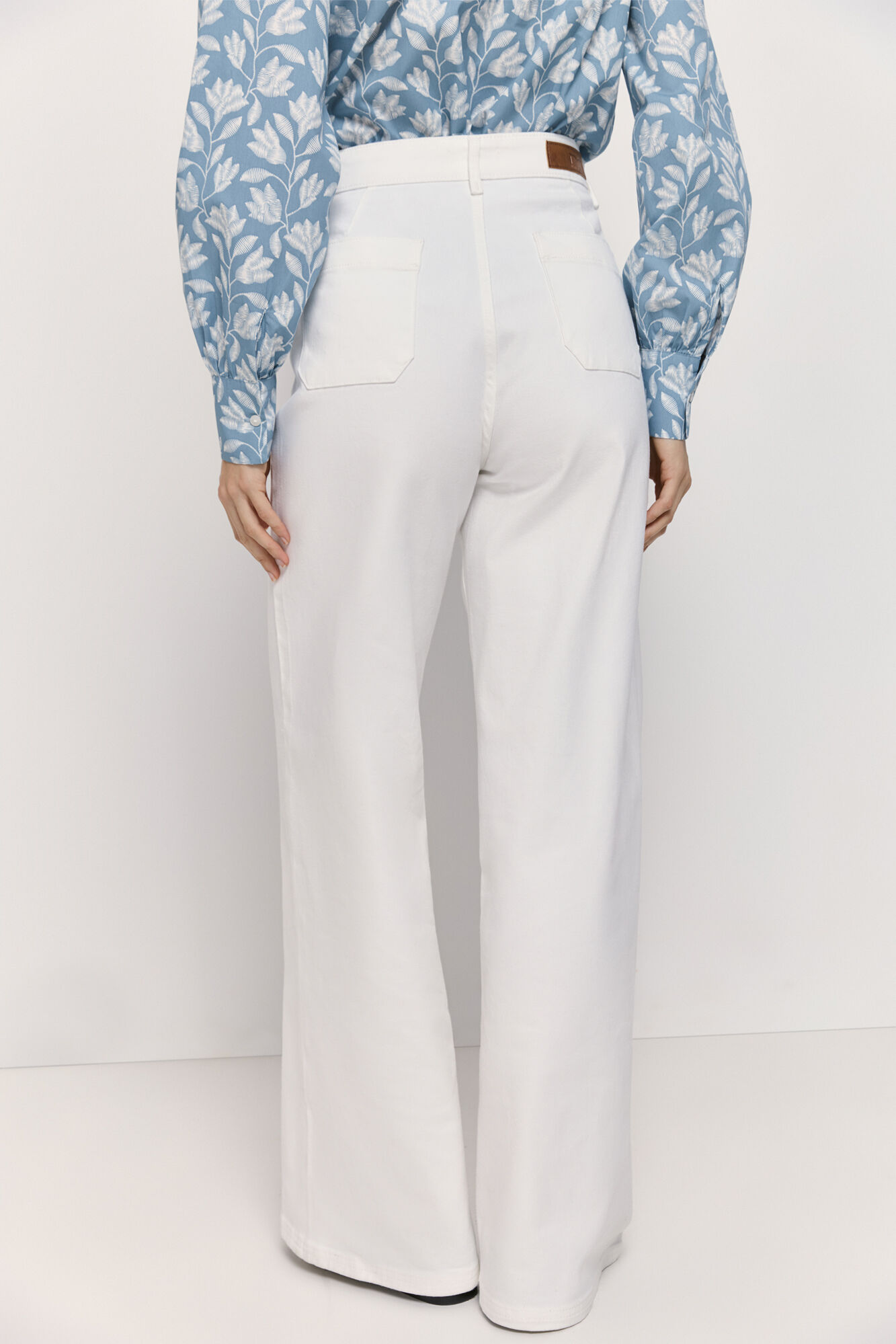 Milano Pantal&oacute;n ancho Blanco