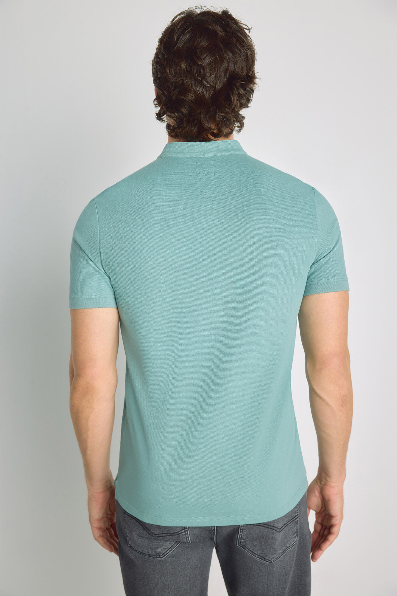 Milano Polo manga corta cuello mao Azul