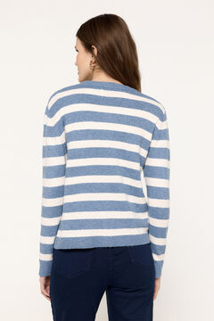 Fifty Outlet Chaqueta de punto tacto suave botones en el delantero Azul