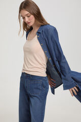 Milano Camiseta elástica tirante ancho Rosa