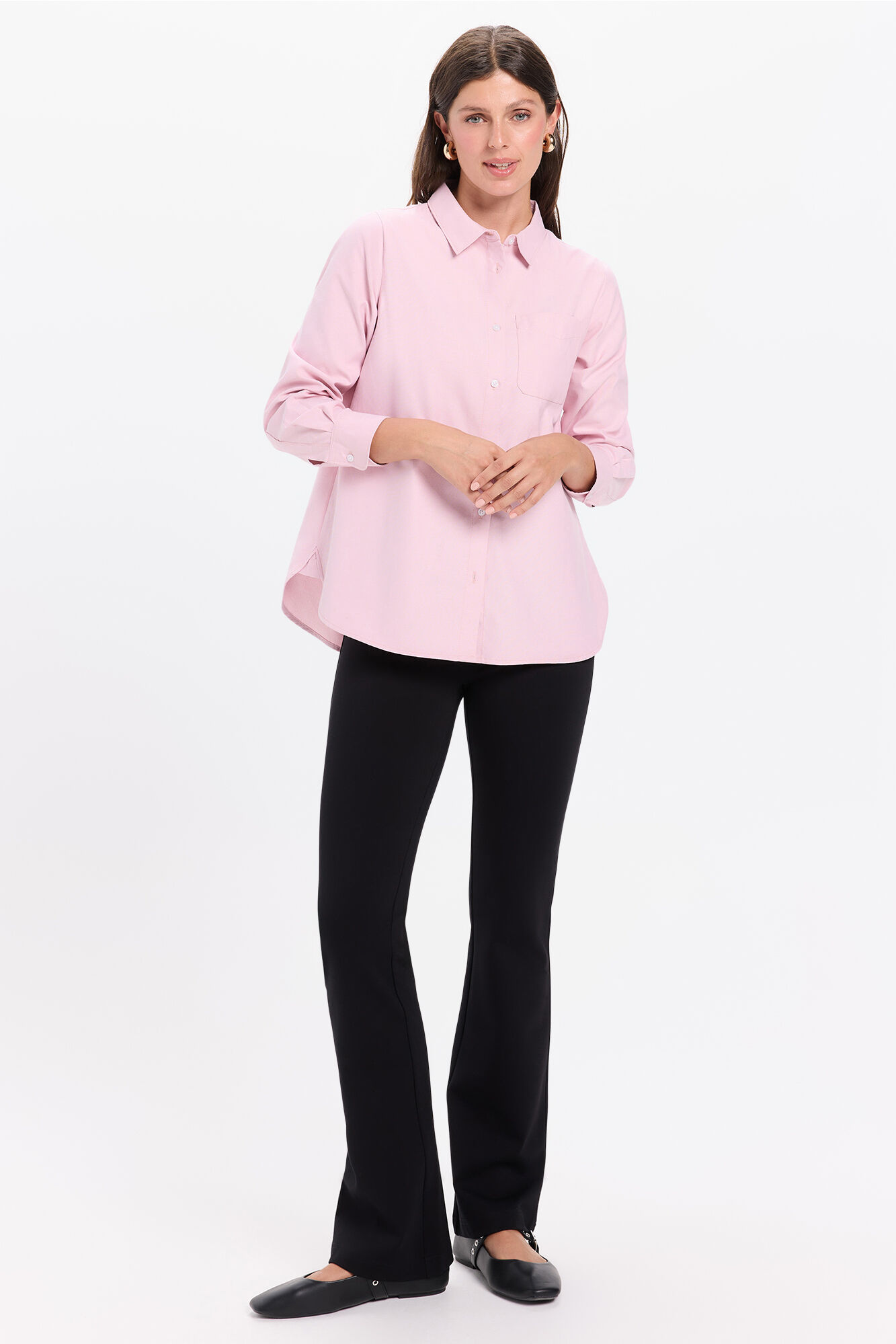 Milano Camisa Oxford Rosa