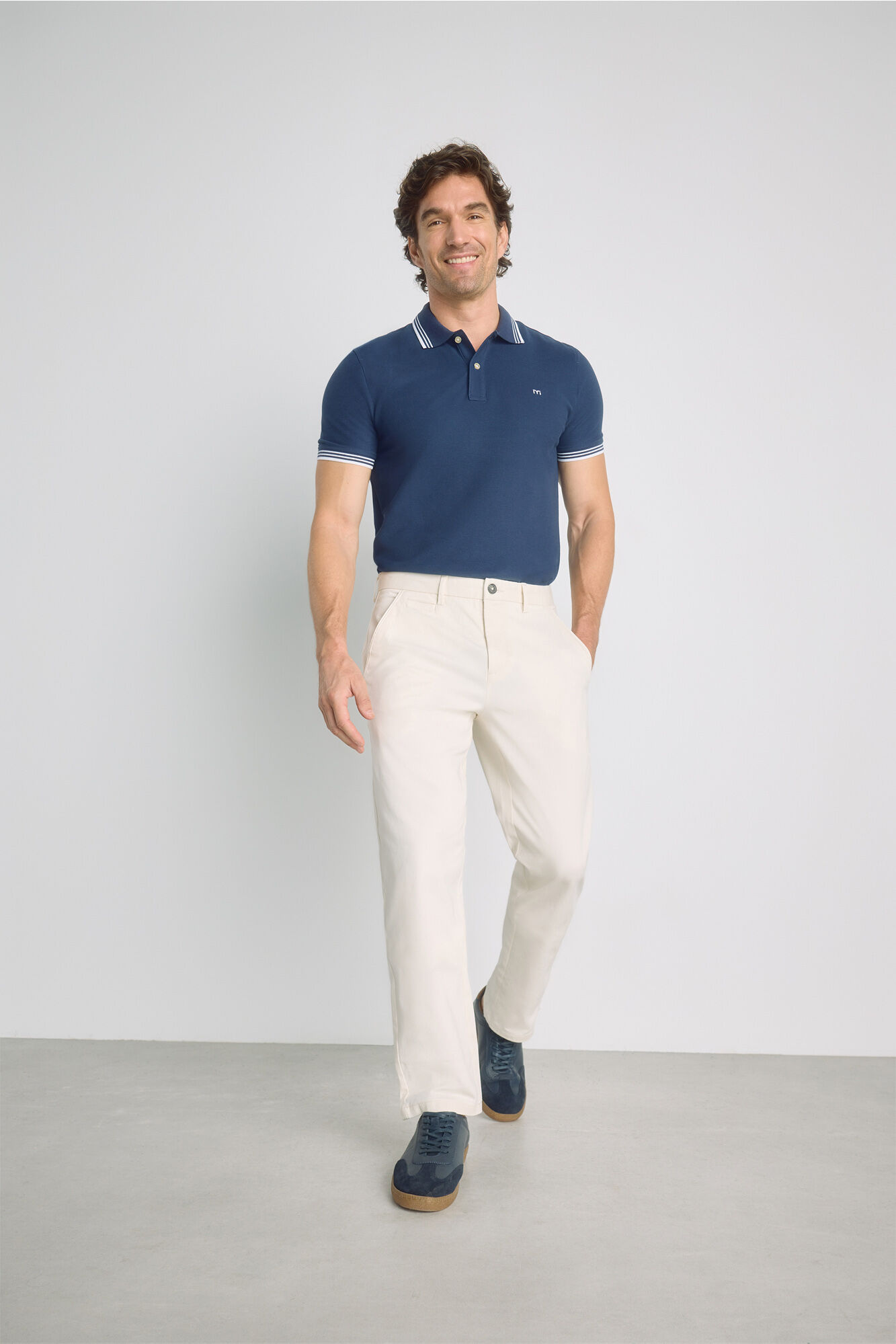 Milano Pantal&oacute;n chino regular fit Beige