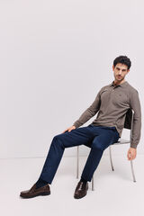 Pedro del Hierro Pantal&oacute;n chino de corte regular Navy