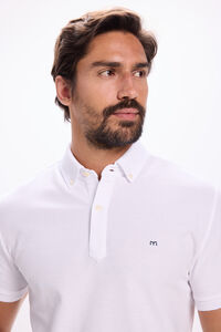Fifty Outlet Polo Oxford con botones Blanco
