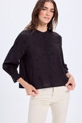 Milano Blusa de batista Negro