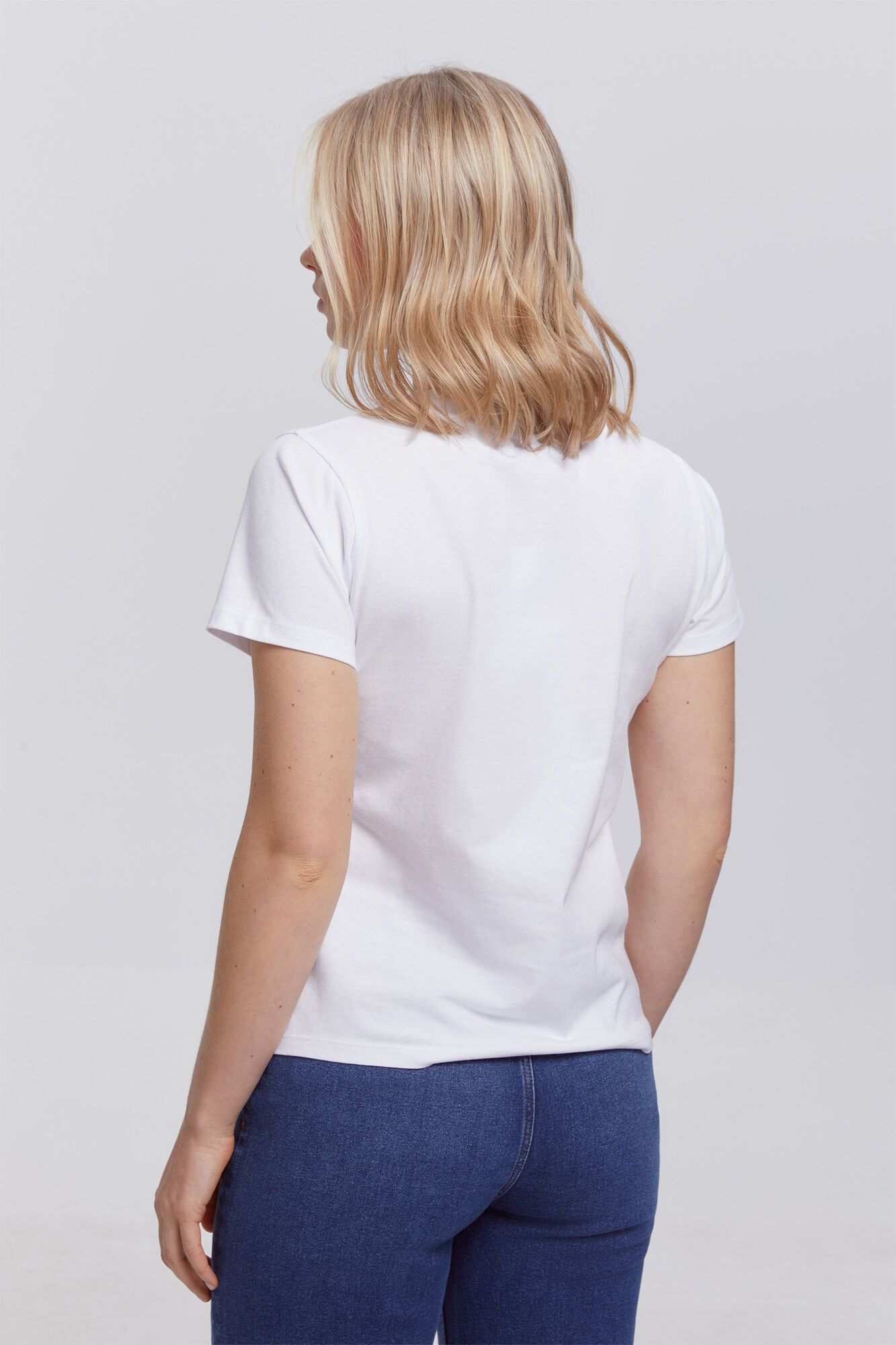 Milano Camiseta heavy cotton botones Blanco