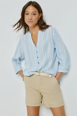 Milano Blusa de rayas Azul