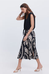 Fifty Outlet Falda midi fluida Negro