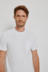 Milano Playera con bolsillo Blanco