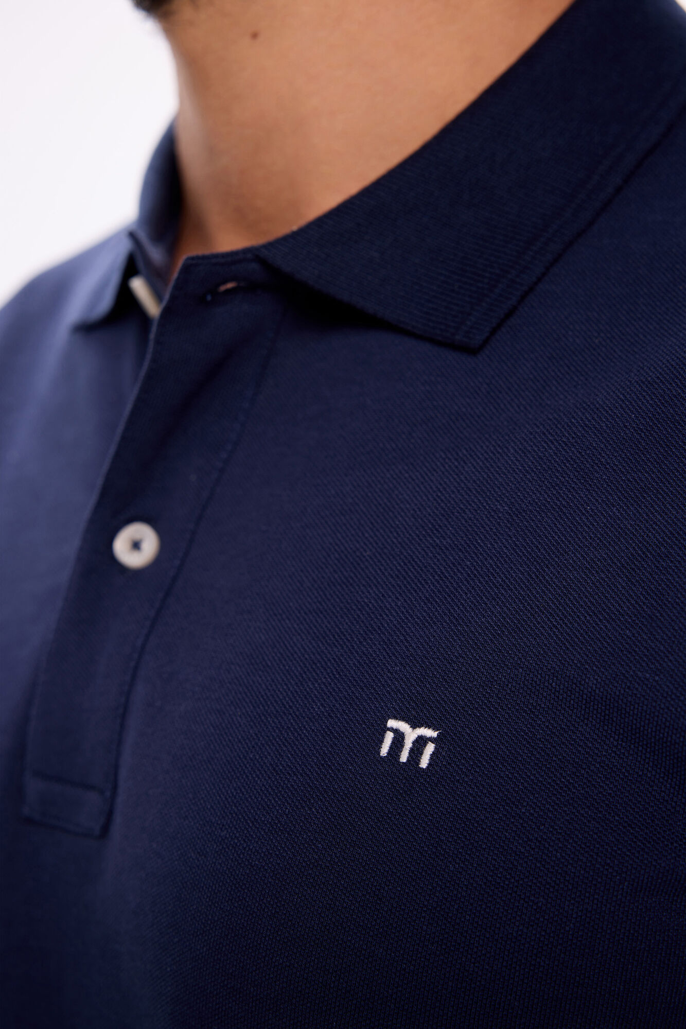 Milano Polo b&aacute;sico de piqu&eacute; Navy