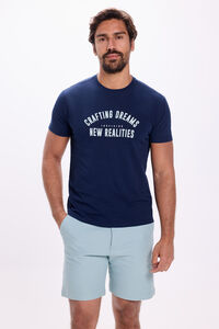 Fifty Outlet Playera estampada Navy