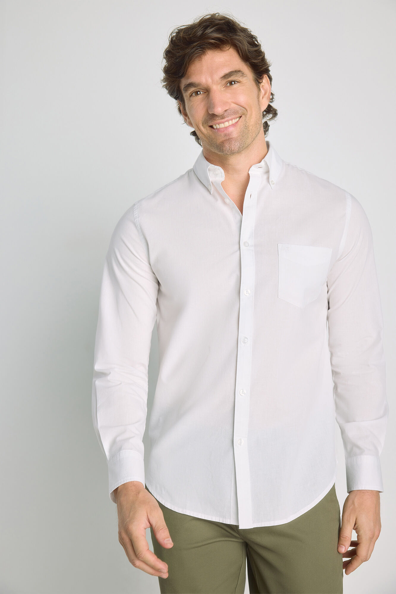 Milano Camisa lisa de manga larga