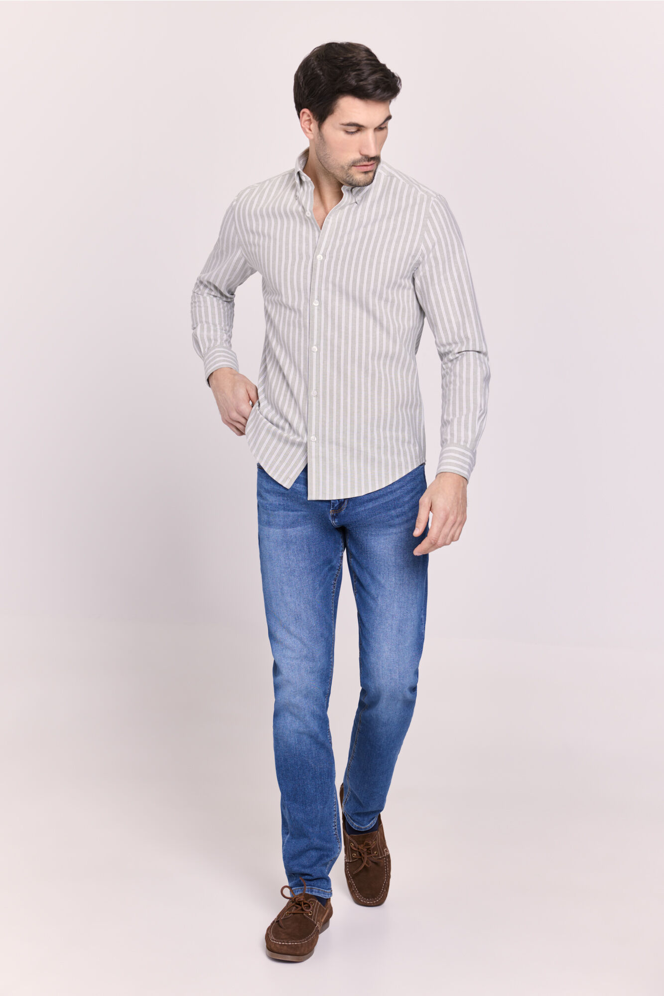 Milano Camisa rayas manga larga