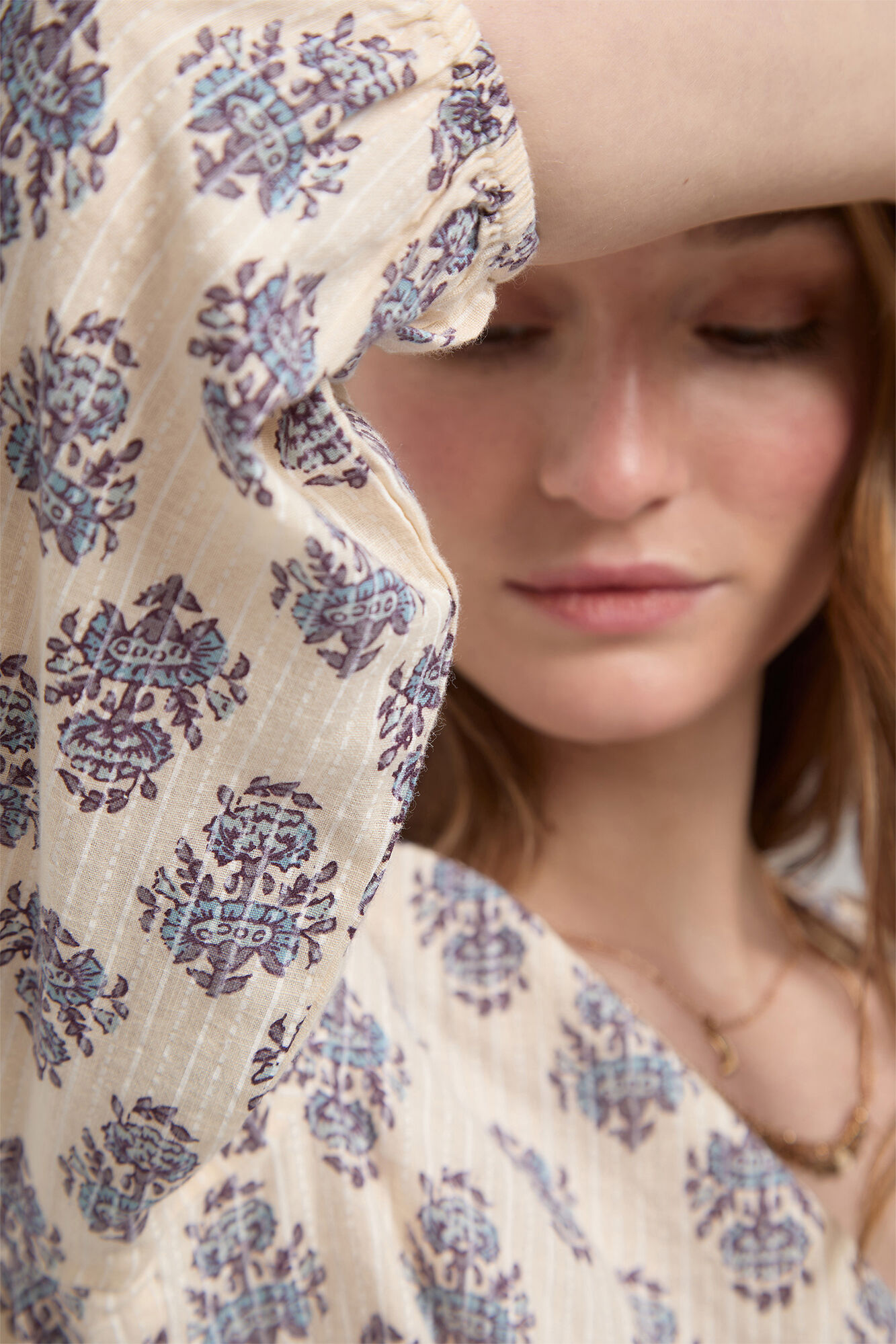 Milano Blusa nudo Azul