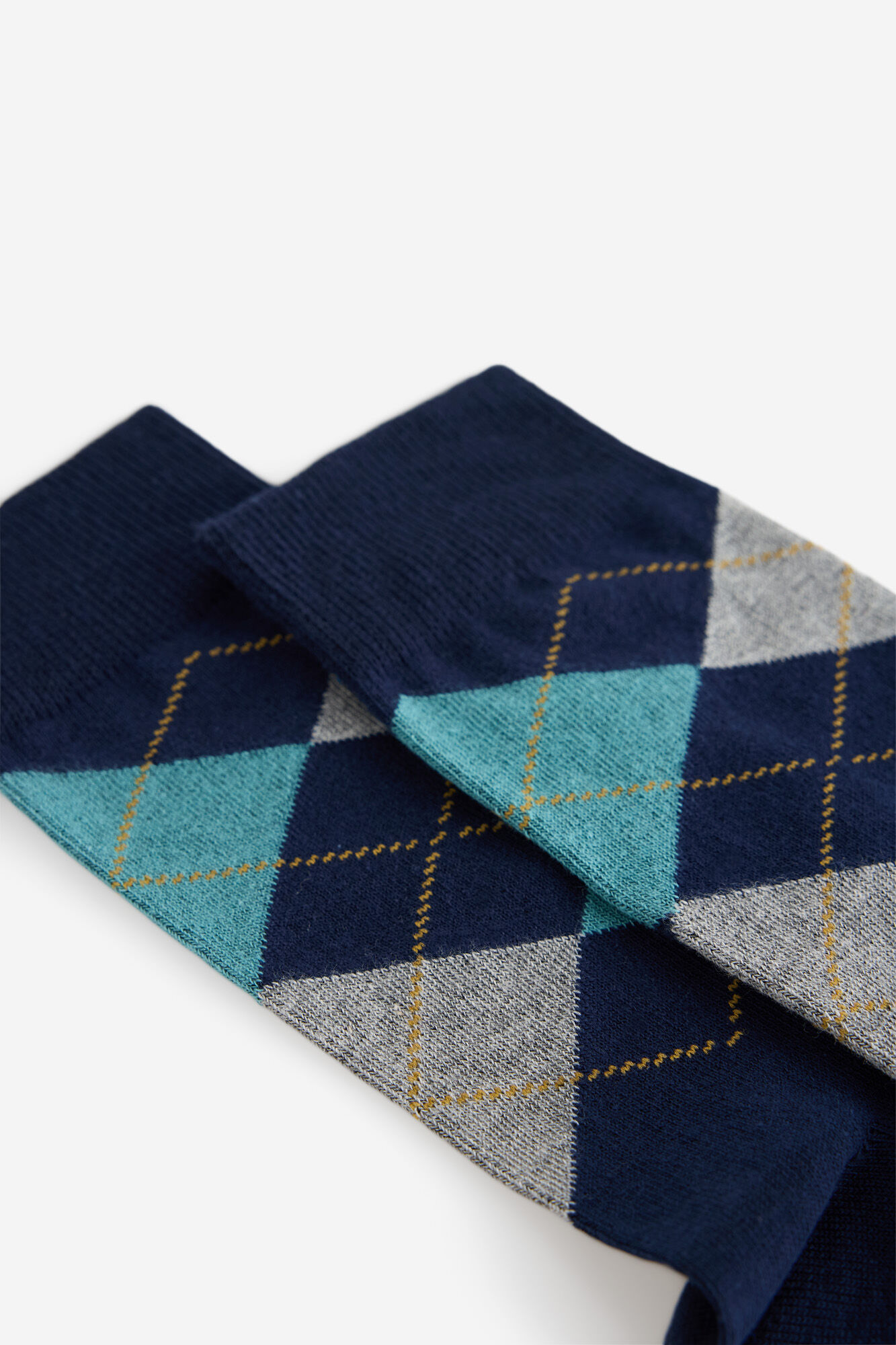 Milano Calcetines fantas&iacute;a rombos azules Navy