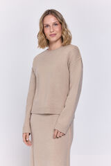Milano Jersey estructurado de corte extragrande Beige/Claro