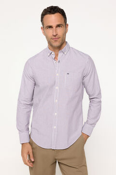 Fifty Outlet Camisa Popelín Rayas Granate