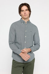 Milano Camisa Twill Cuadros Verde