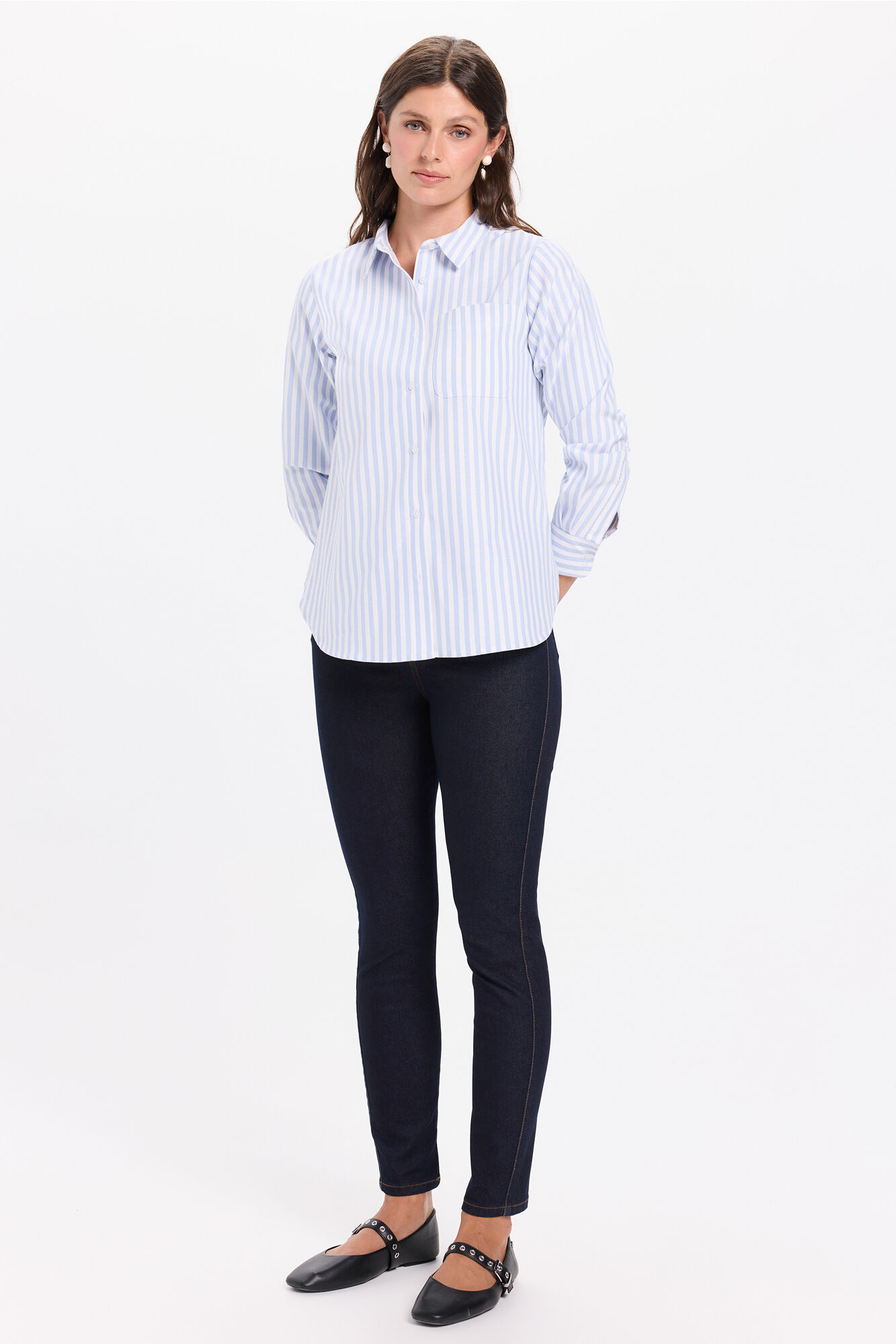 Milano Camisa Oxford Azul