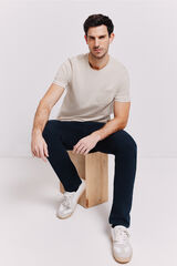 Milano Playera b&aacute;sica con bolsillo Gris Claro