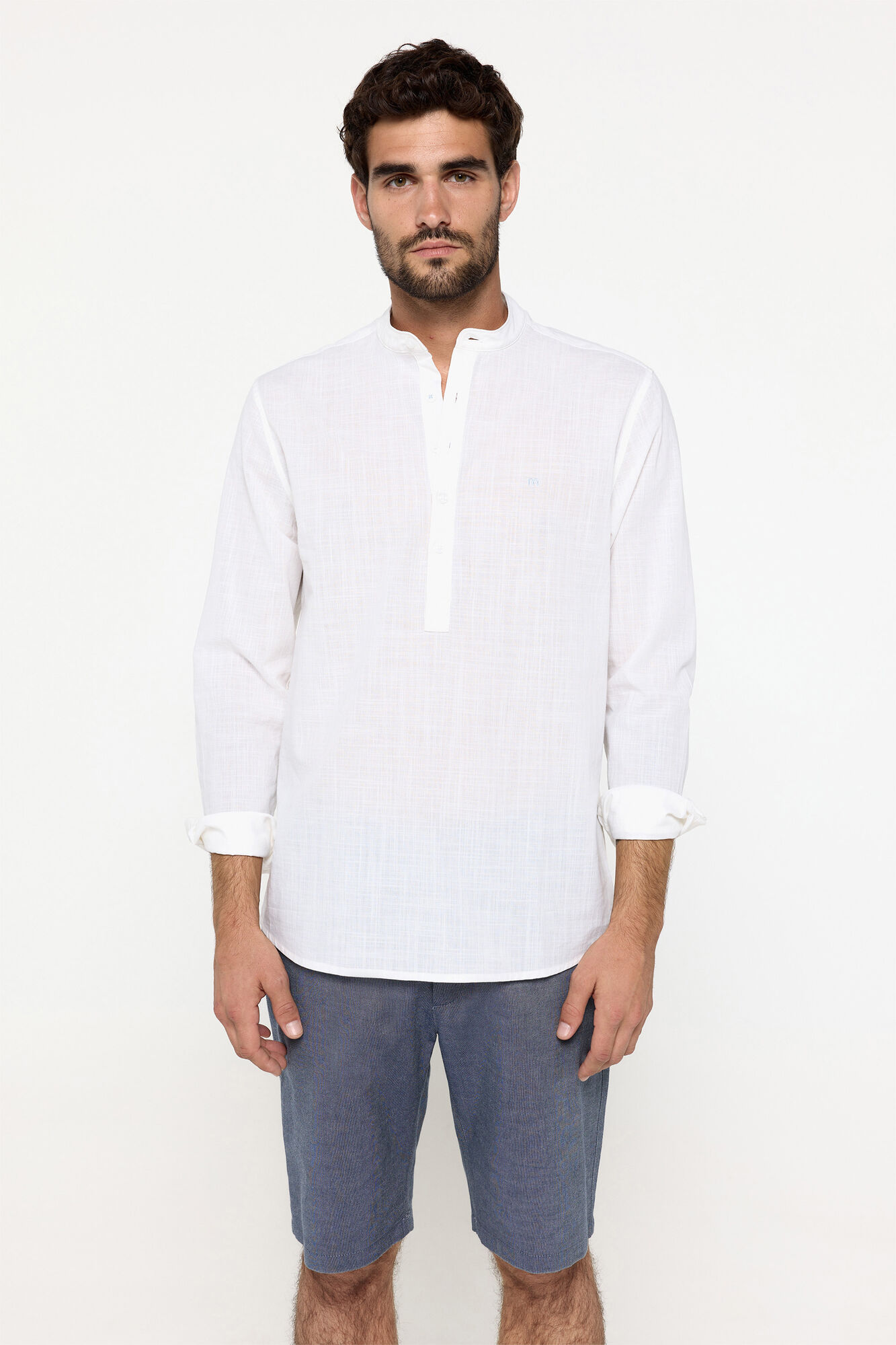 Milano Bermudas oxford de algod&oacute;n Navy