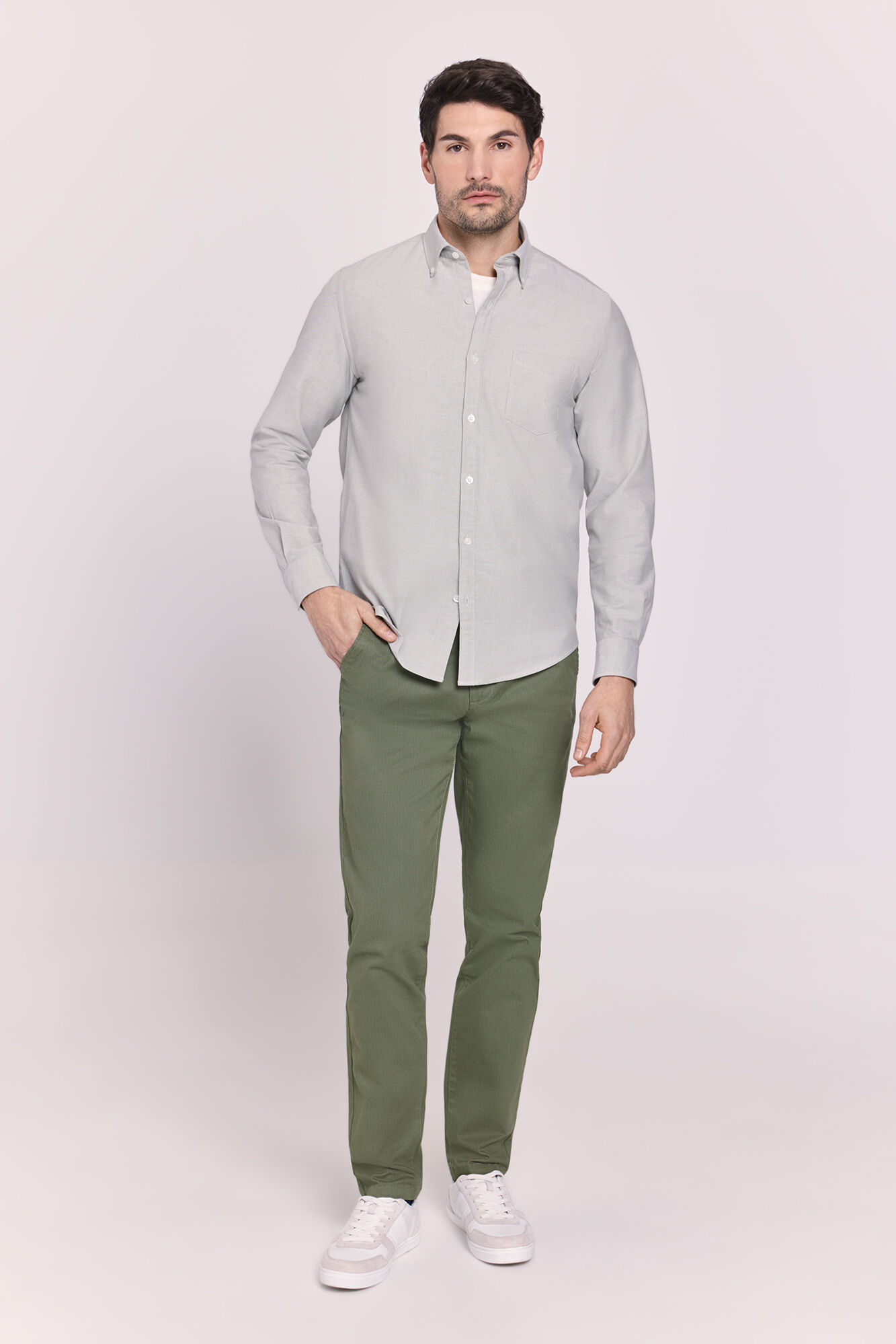 Milano Camisa lisa manga larga