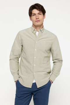 Fifty Outlet Camisa Oxford Lisa Kaki Oscuro