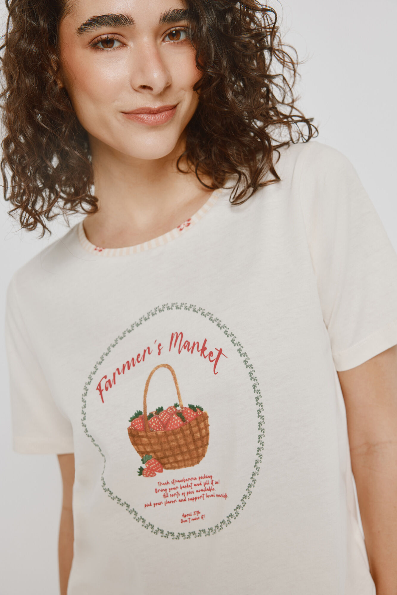 Milano Pijama estampada Beige