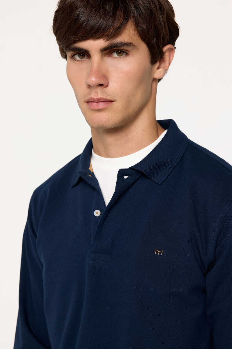 Milano Polo manga larga Navy