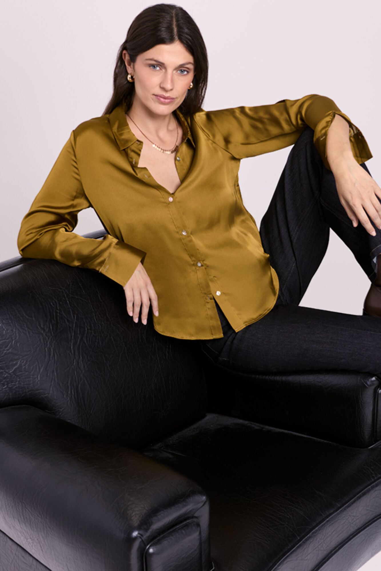 Milano Camisa satinada