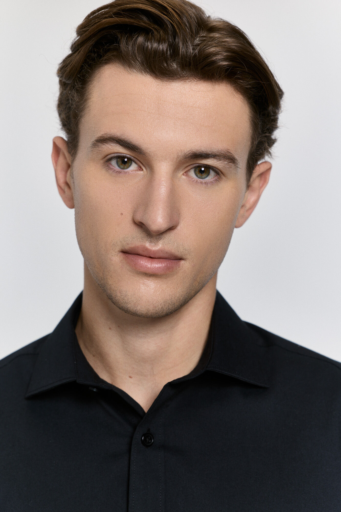 Milano Camisa de vestir entallado Negro