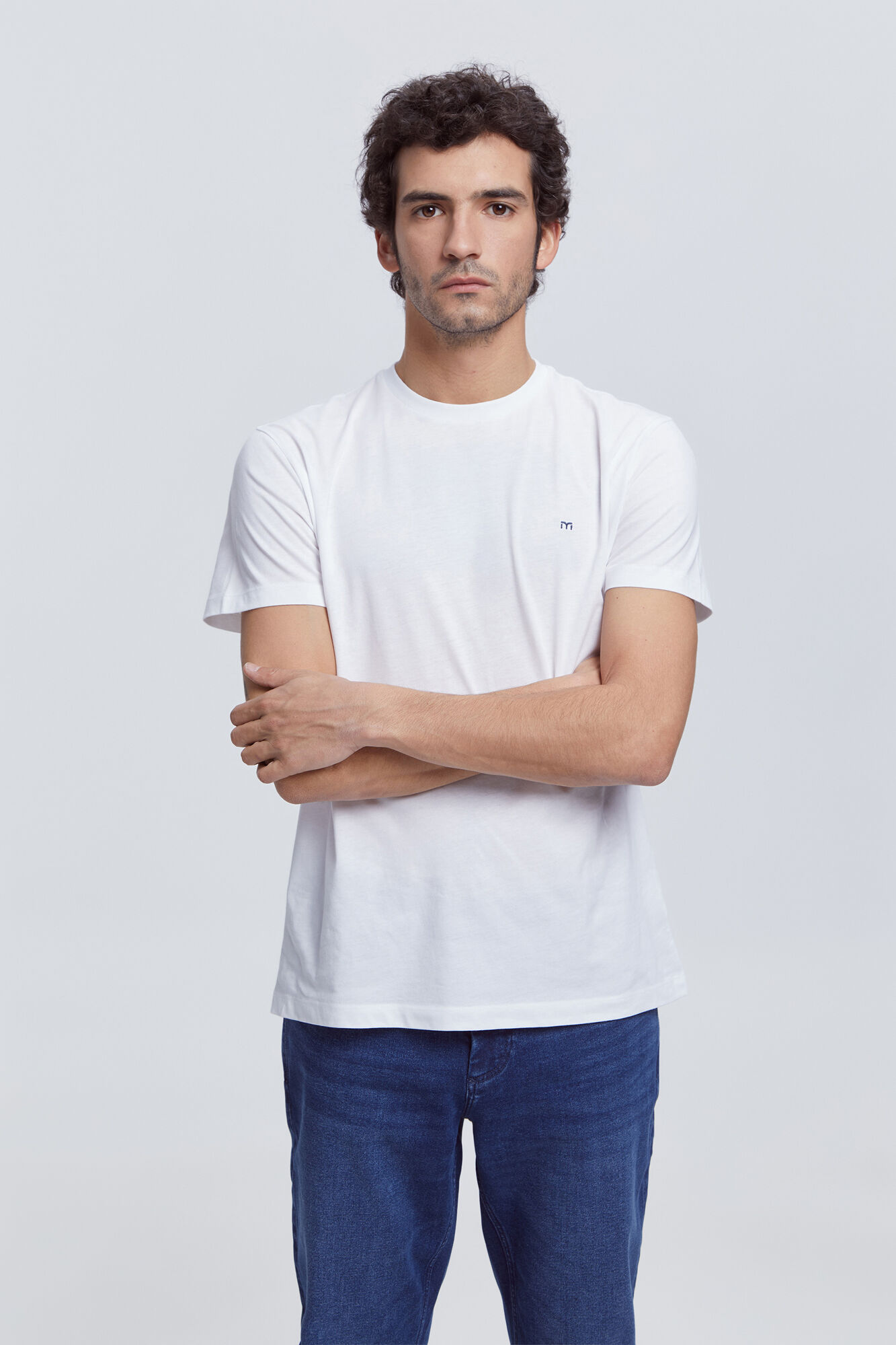 Milano Camiseta basica 100% algod&oacute;n BCI Blanco