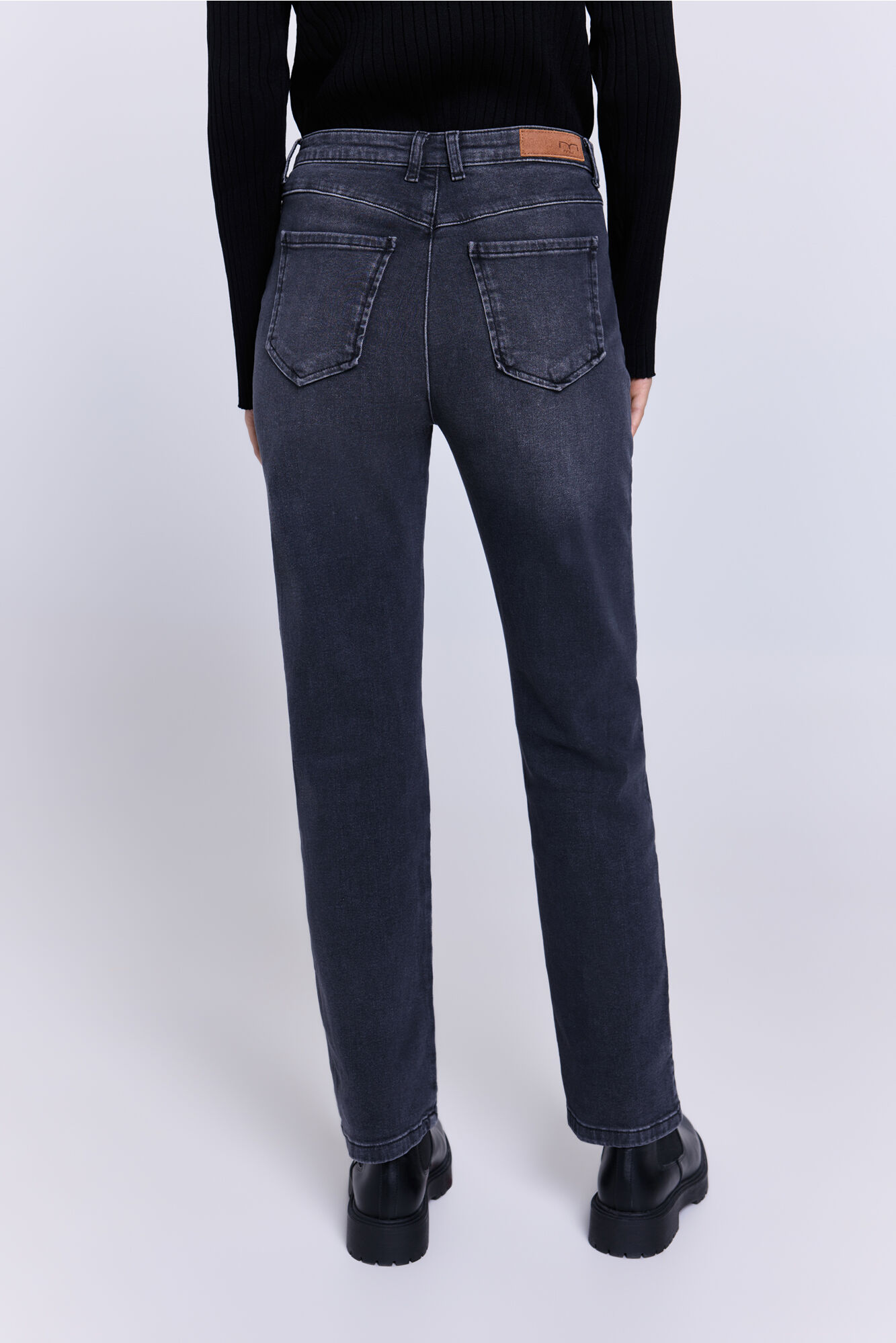 Milano Pantal&oacute;n denim regular Gris