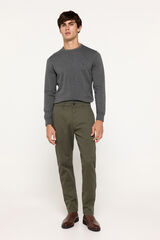 Fifty Outlet Pantalón chino carpenter Kaki Oscuro