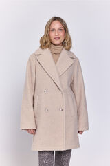 Milano Chamarra de bouclé semilargo Gris