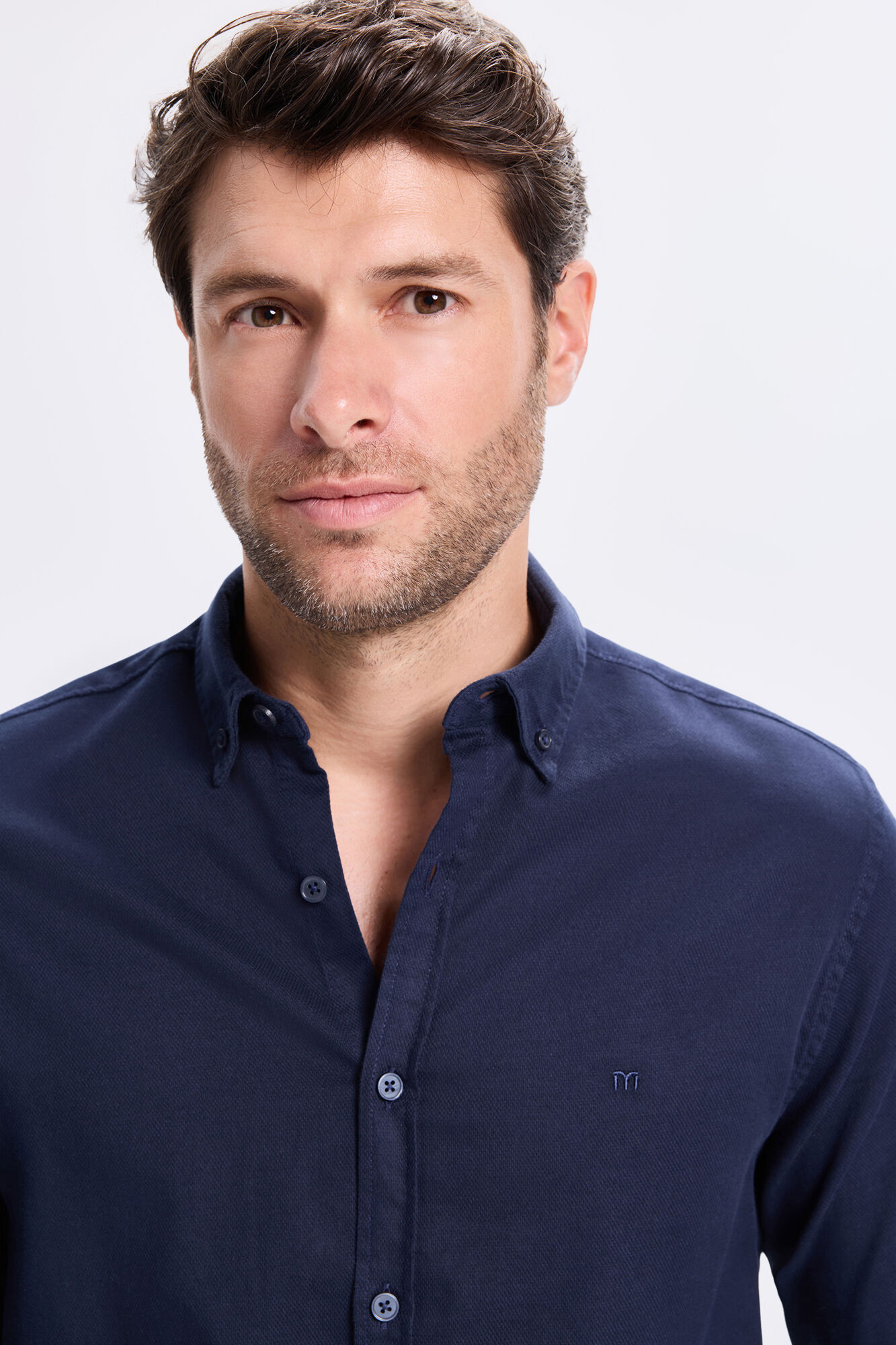 Milano Camisa deportiva estructurada Navy