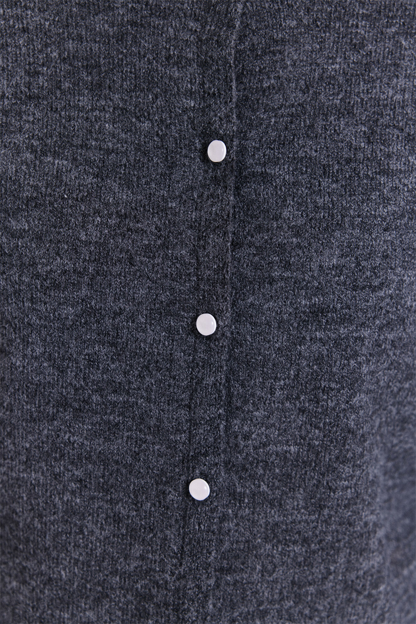 Milano C&aacute;rdigan de tejido con cierre de botones Gris Oscuro