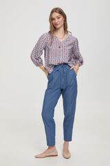 Milano Pantalón fluido Azul Claro