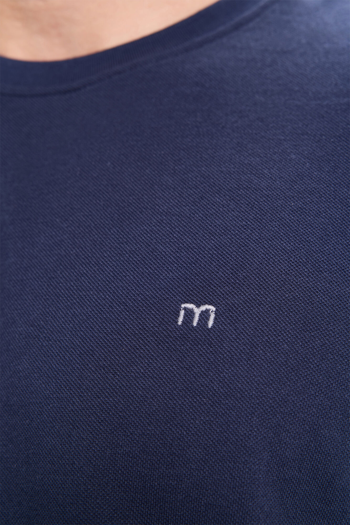 Milano Playera b&aacute;sica de piqu&eacute; Navy