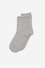 Fifty Outlet Calcetines micro lúrex Gris Claro