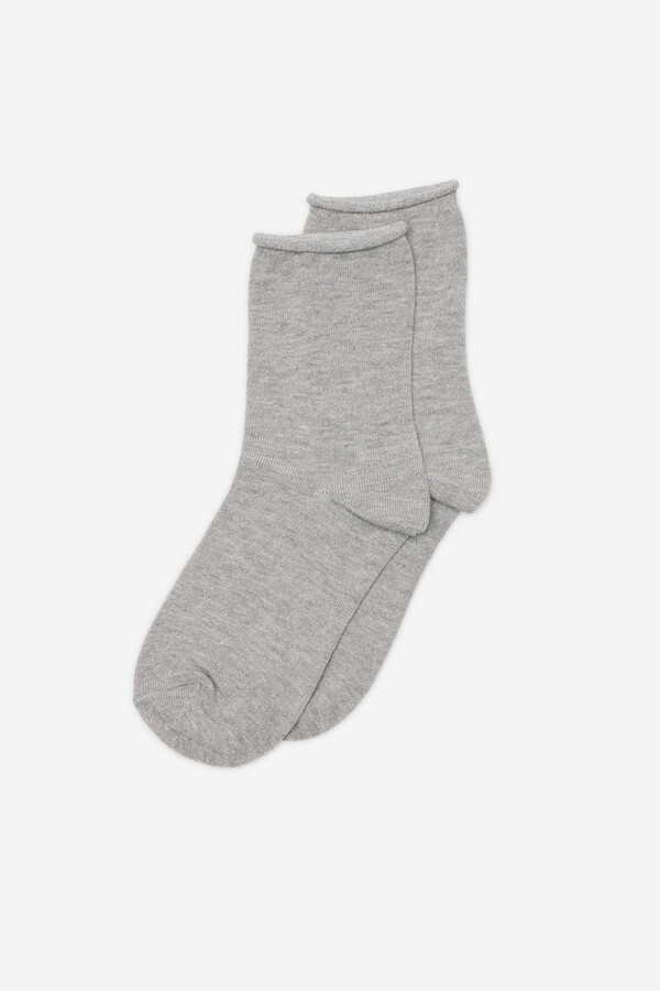 Milano Calcetines micro lurex Gris Claro