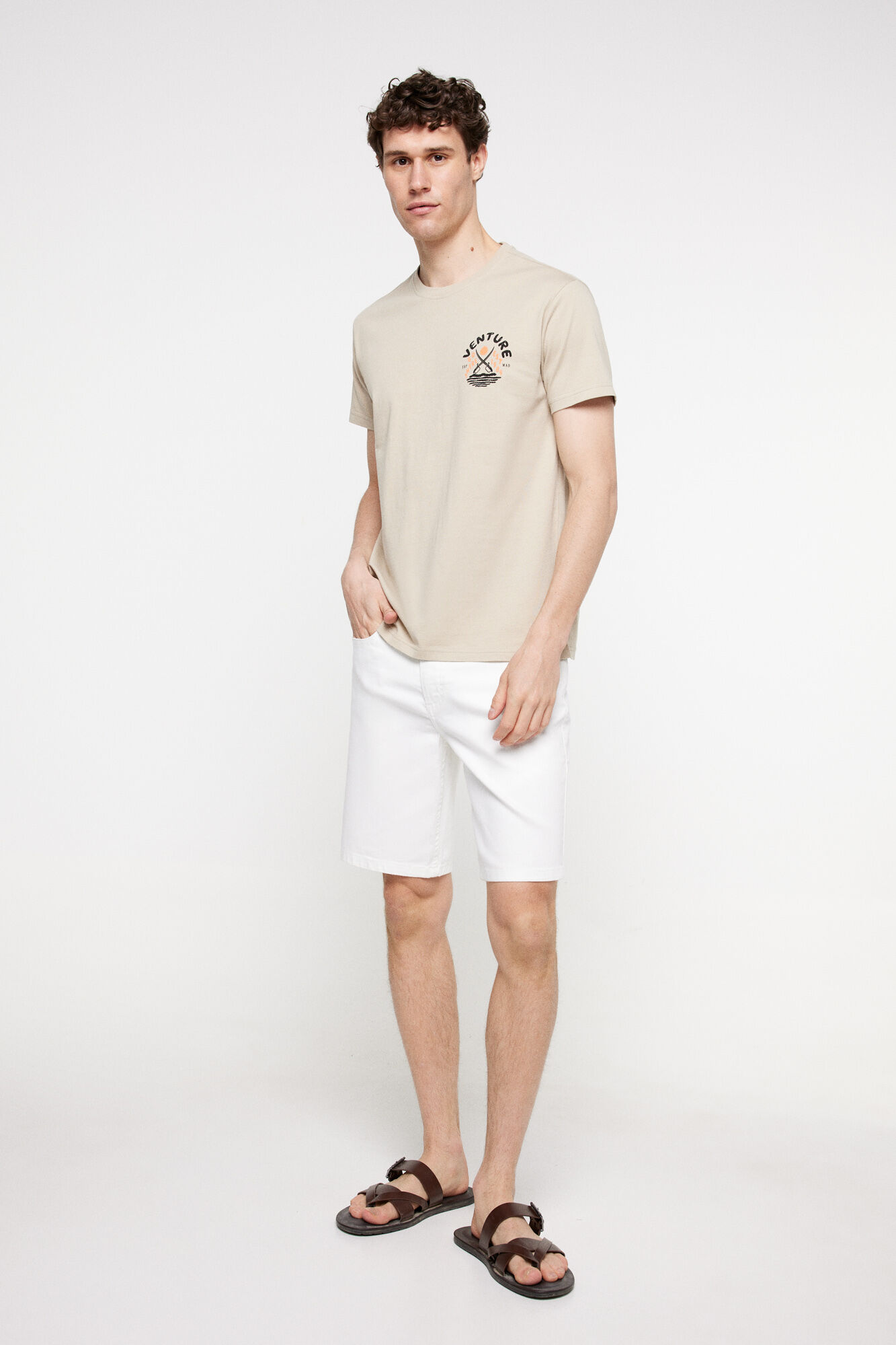 Milano Bermudas cinco bolsillos. Blanco