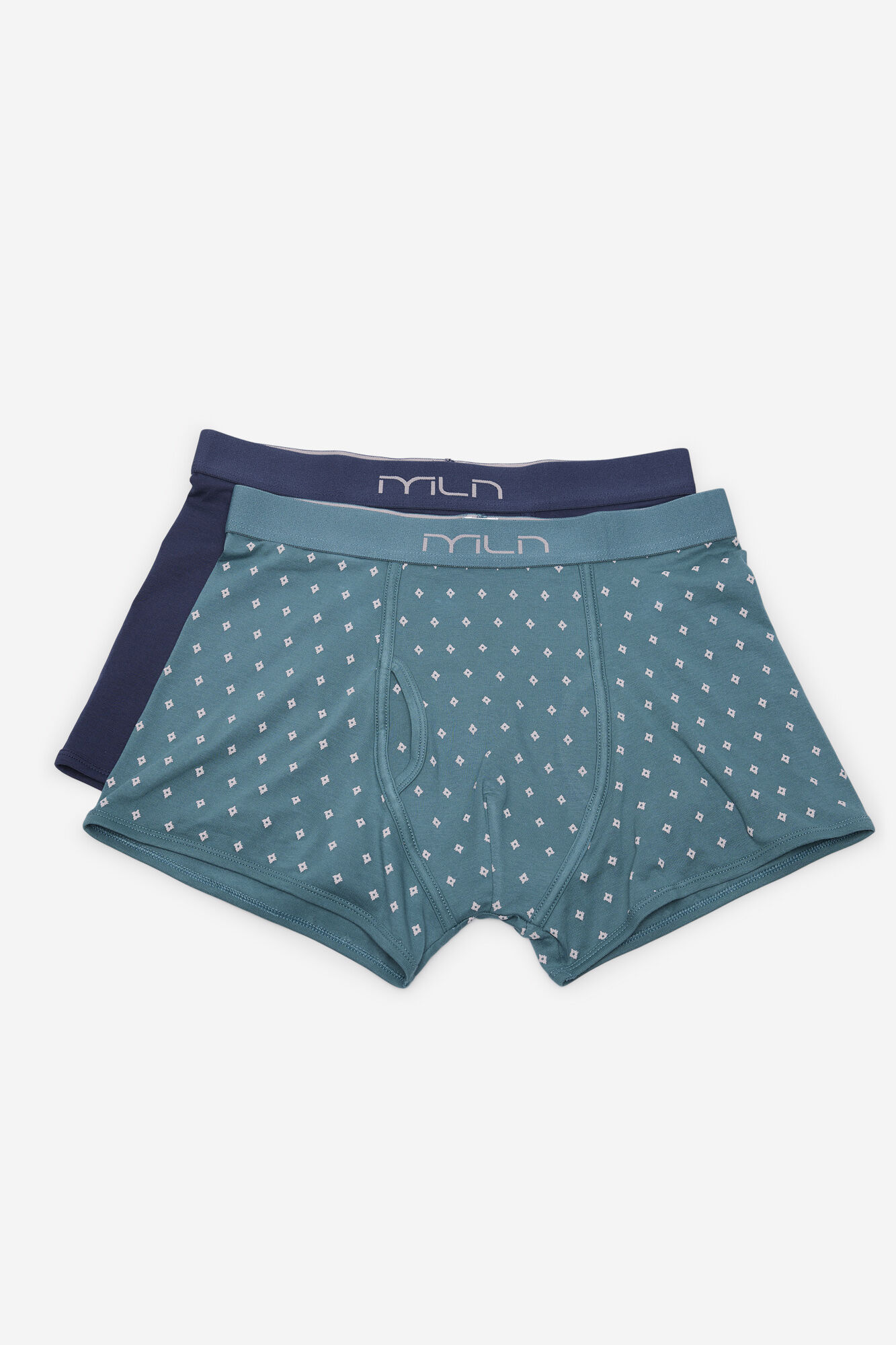 Milano Pack boxer liso y estampado geom&eacute;trico