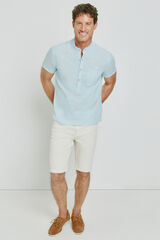 Milano Bermuda de mezclilla regular fit Marfil