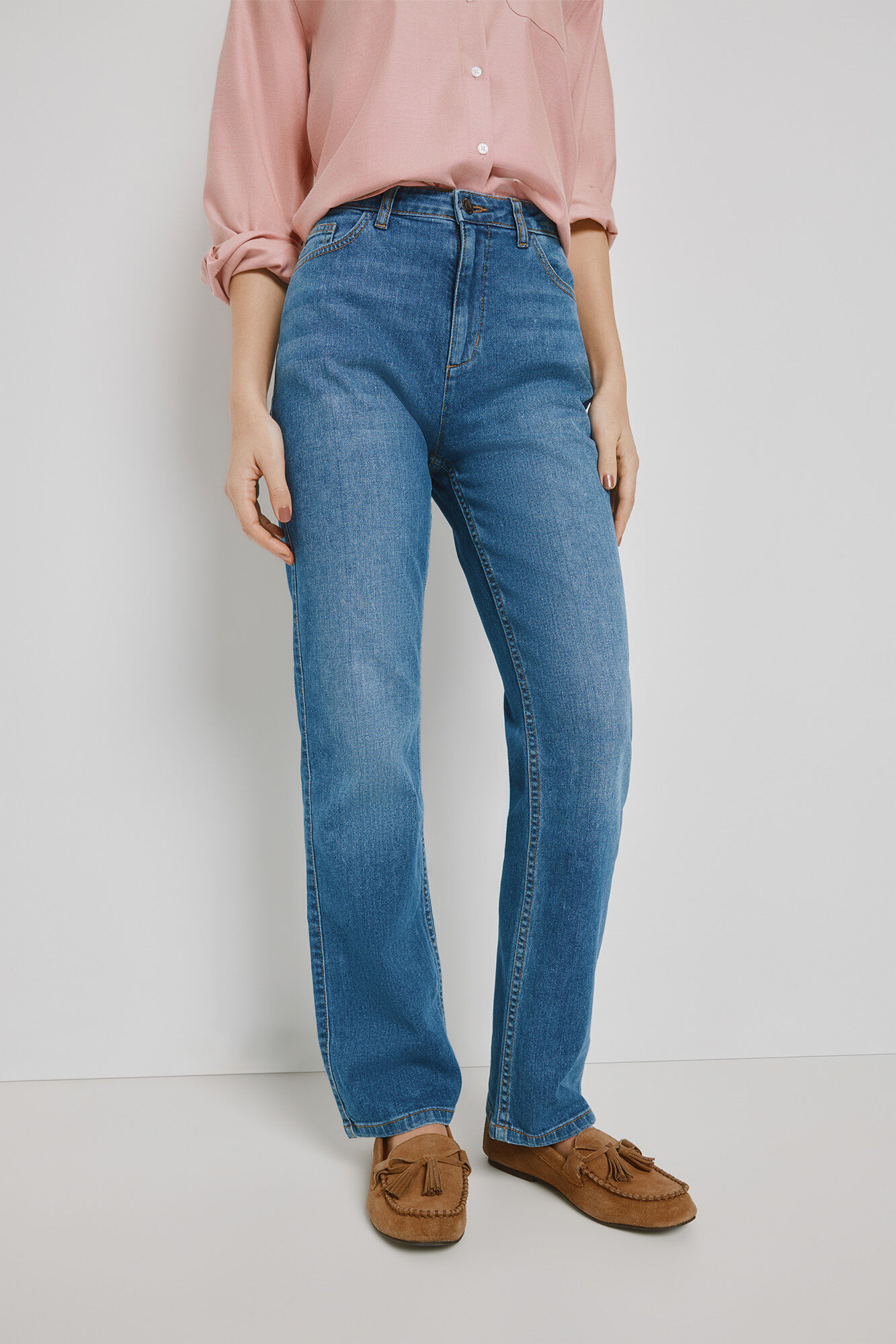 Milano Pantal&oacute;n regular de denim