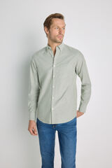 Milano Camisa lisa manga larga Verde