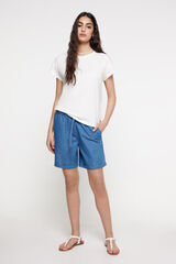 Milano Bermudas light denim. Navy