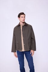 Milano Chamarra con bolsillos Kaki Oscuro