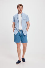 Fifty Outlet Bermuda Vaquera Goma Azul
